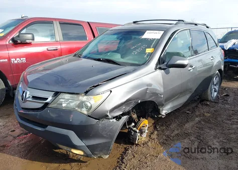 2012 Acura Mdx Technology Package z USA, uszkodzony, nr VIN 2HNYD2H46CH506761